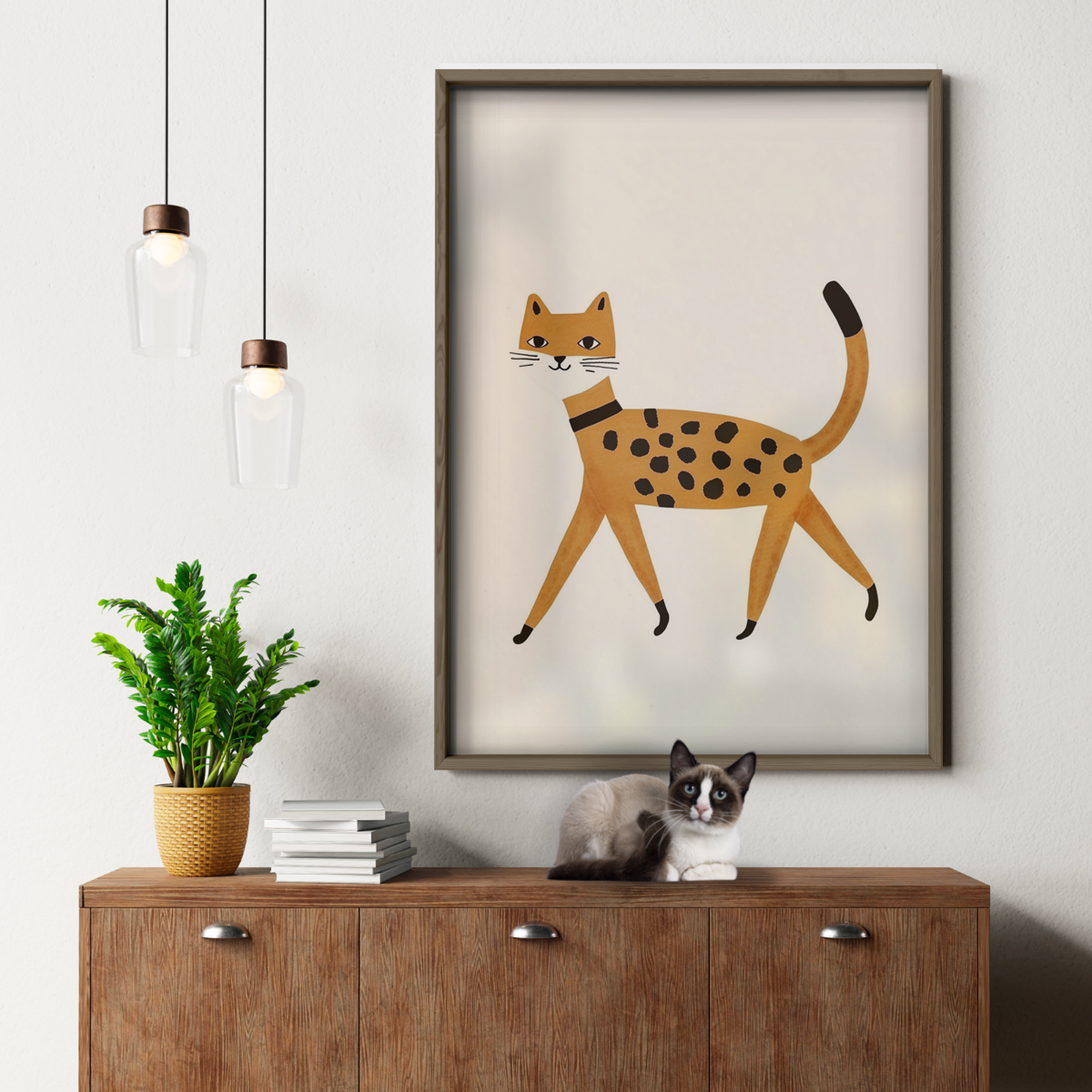 Pop Cat Golden Leopard