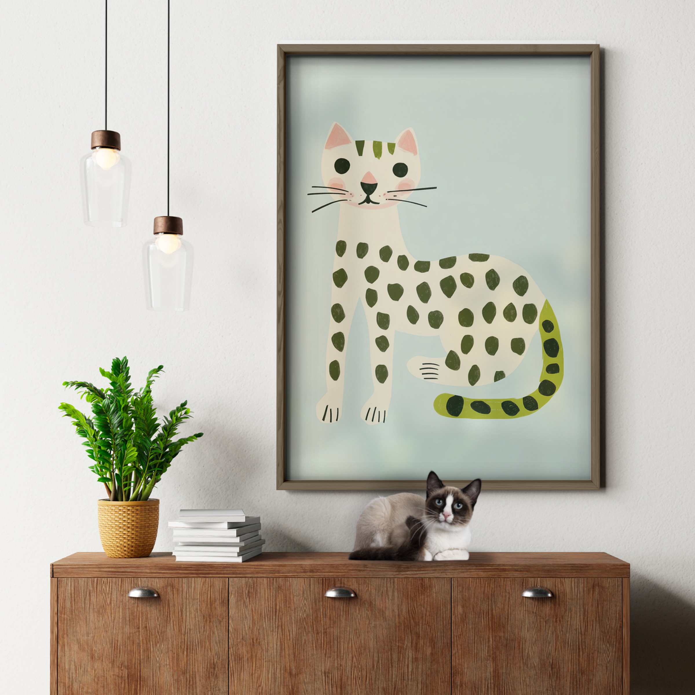 Pop Cat Green Dots