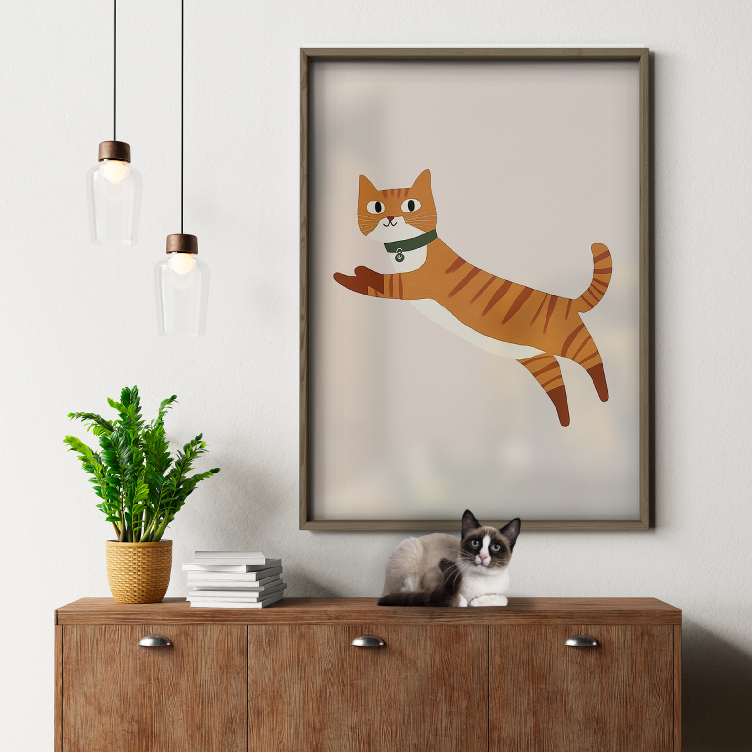 Pop Cat Leaping Tiger