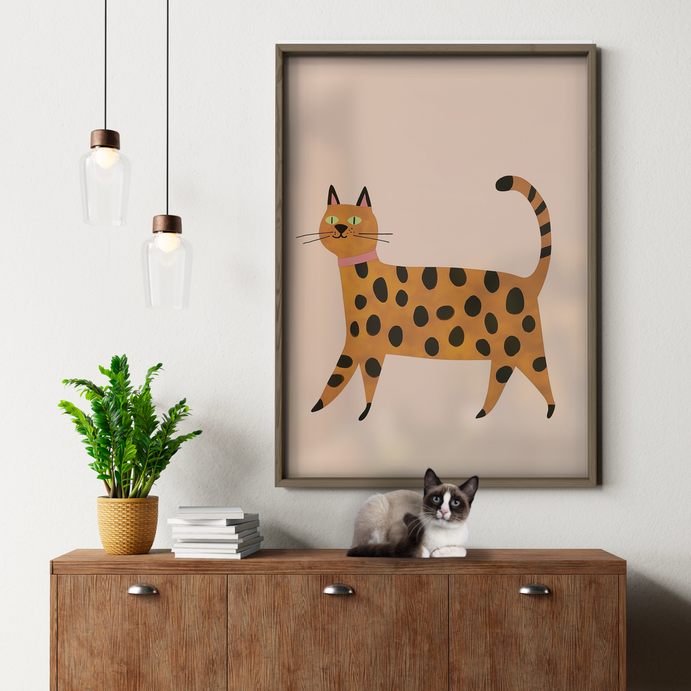 Pop Cat Orange Spots