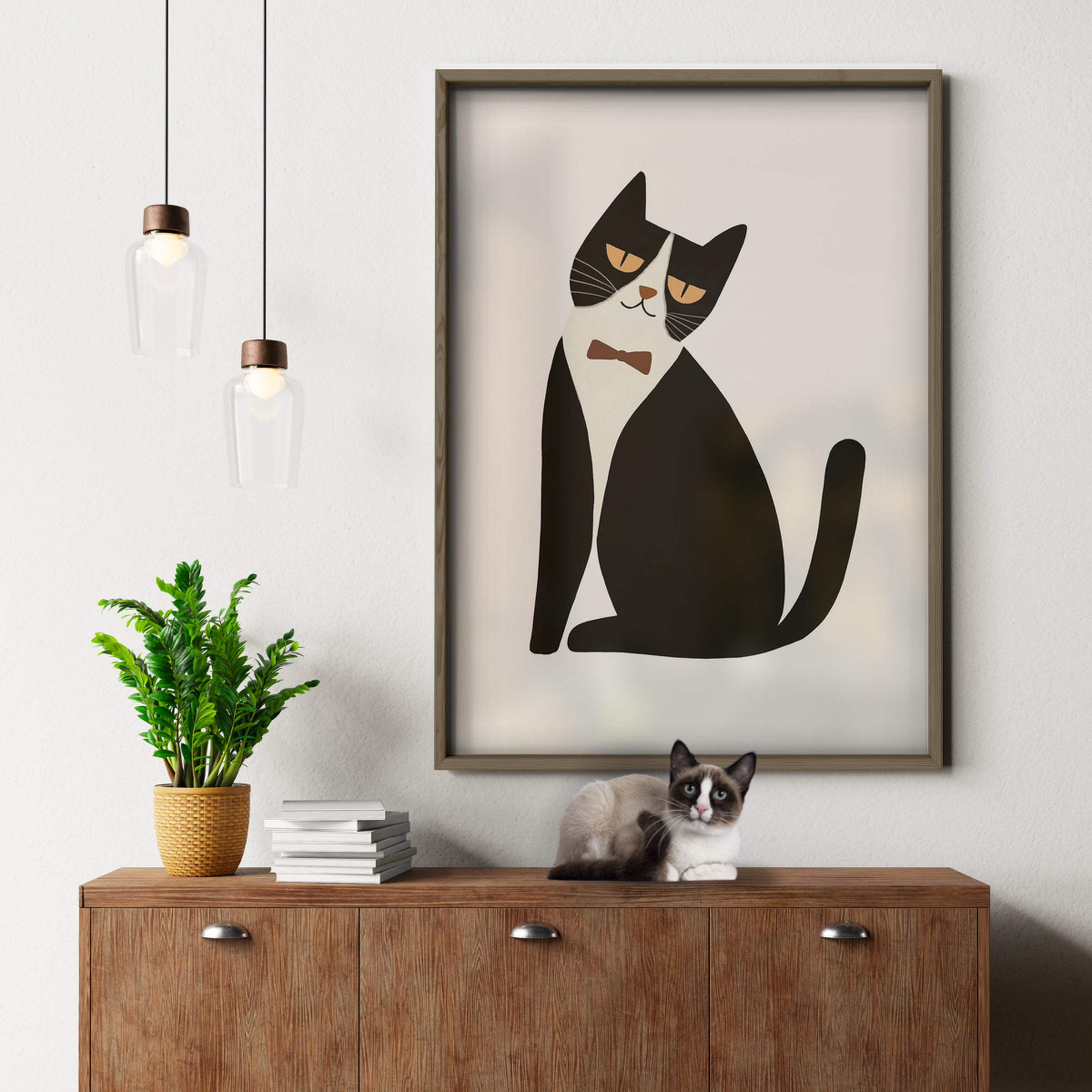 Pop Cat Sitting Chic