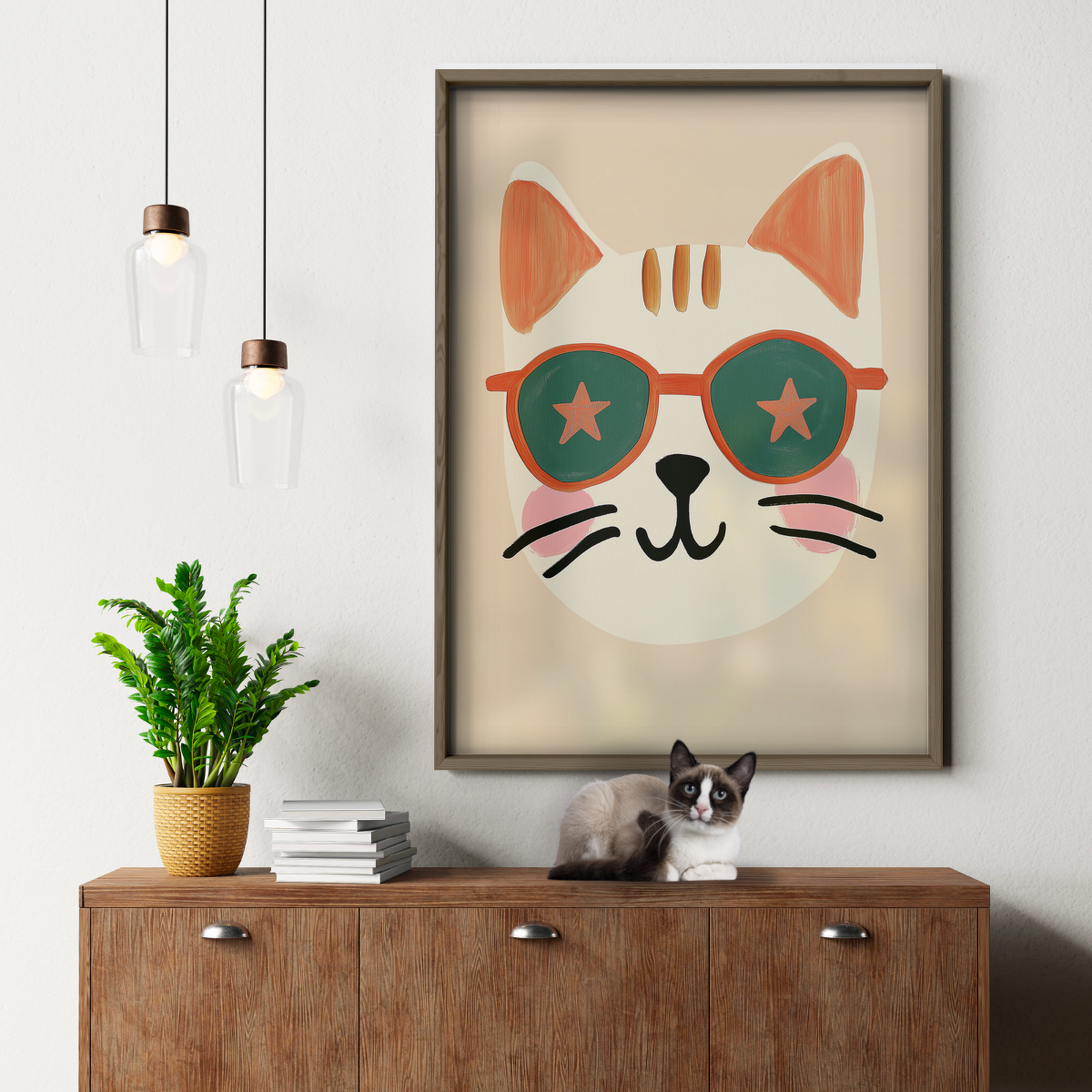 Pop Cat Star Glasses