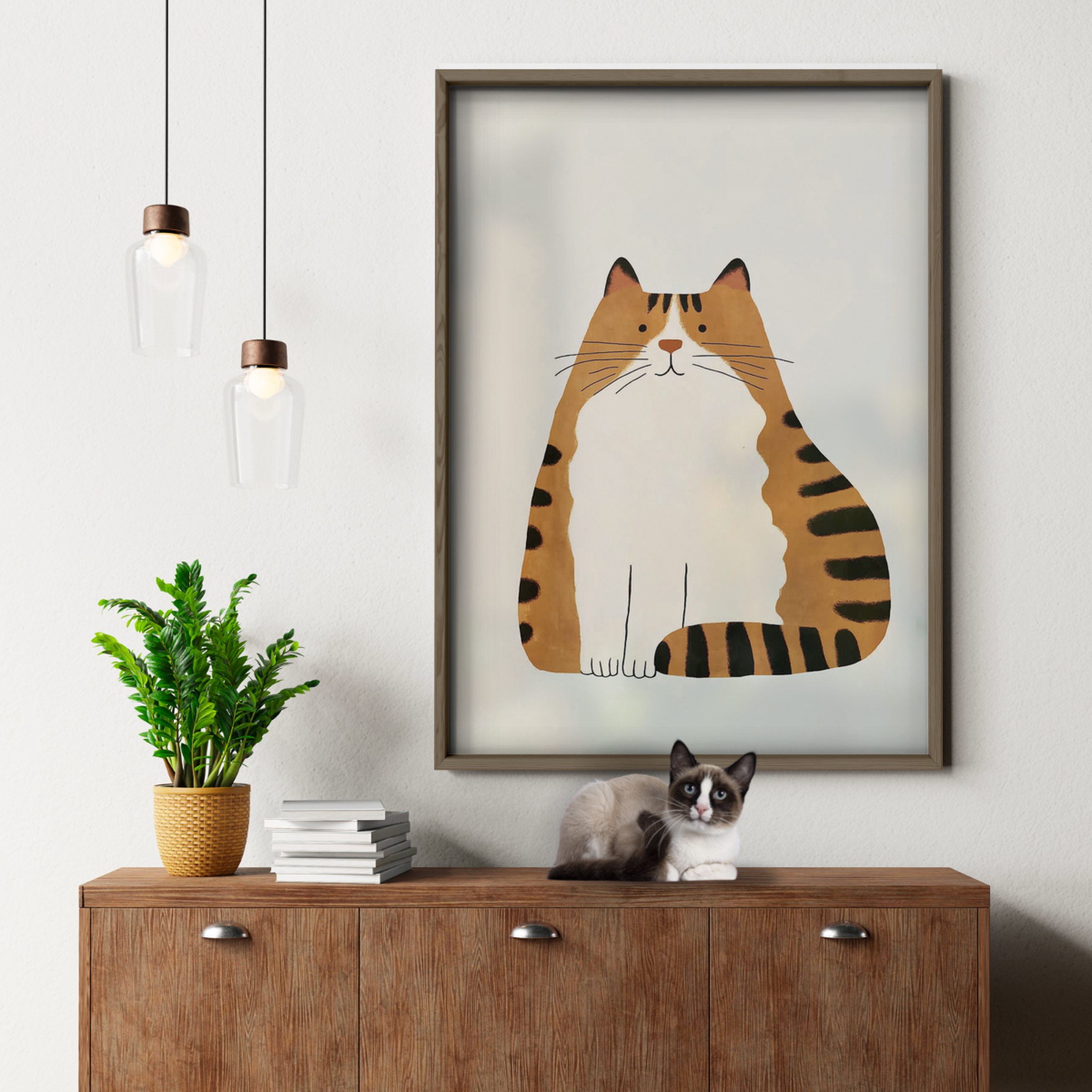 Pop Cat Wide Stripes