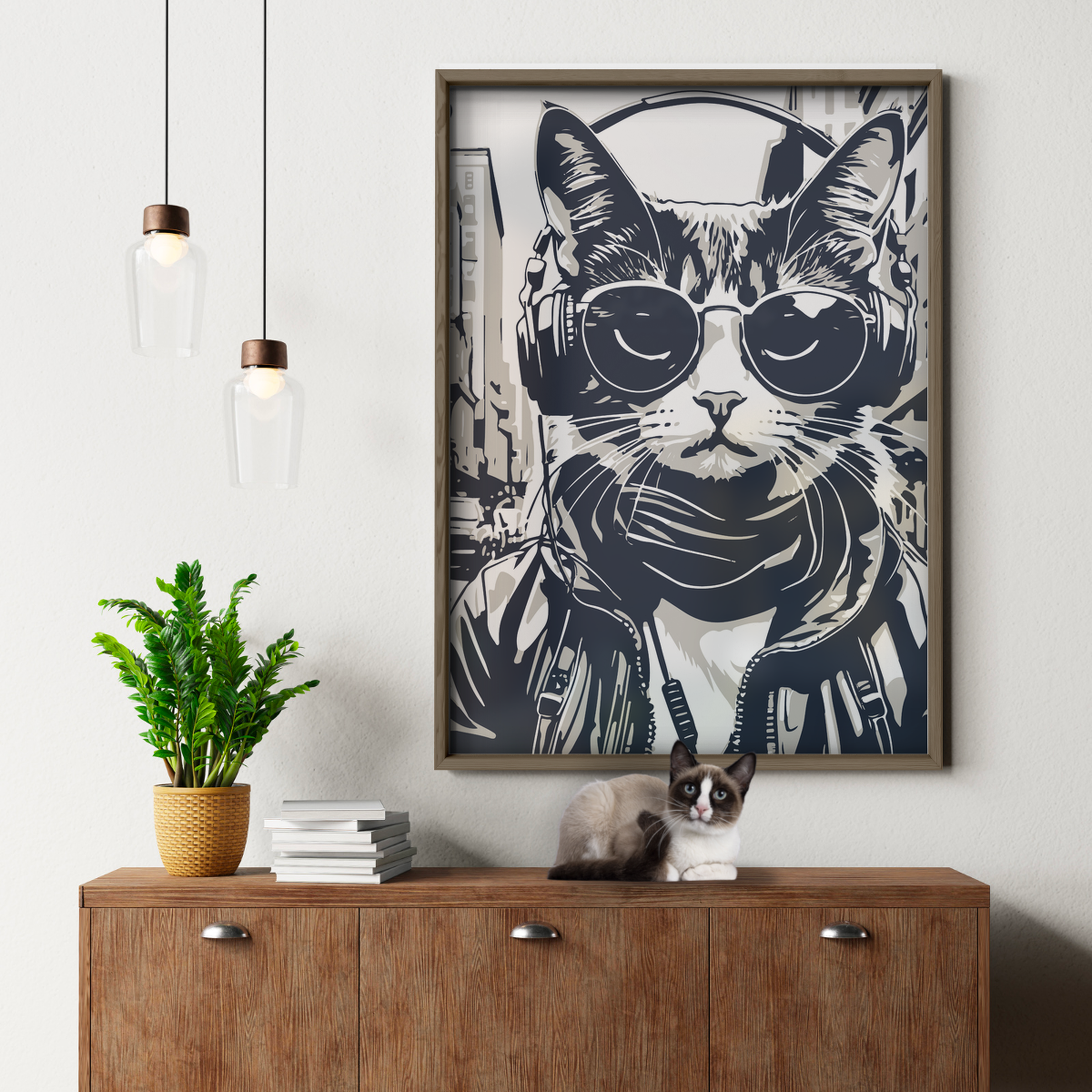 Streetwear Cat Grey