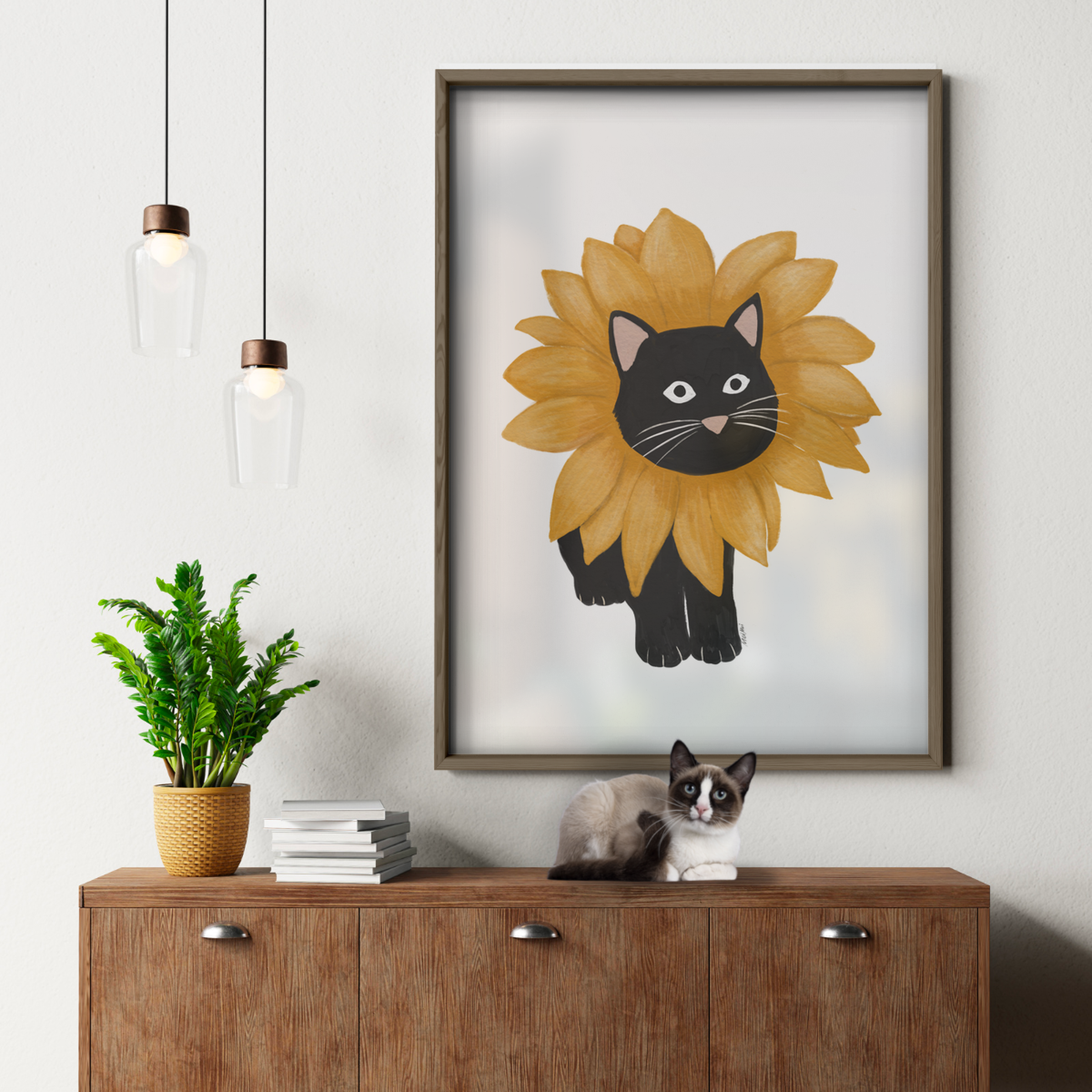 Sunflower Cat