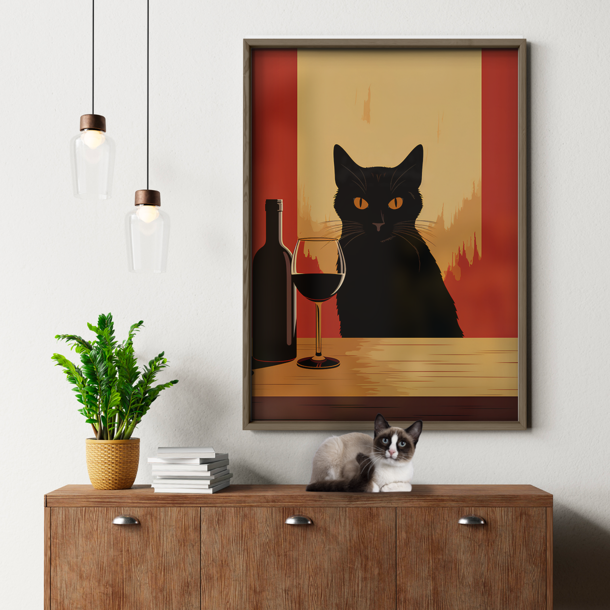 The Wine Lover Cat