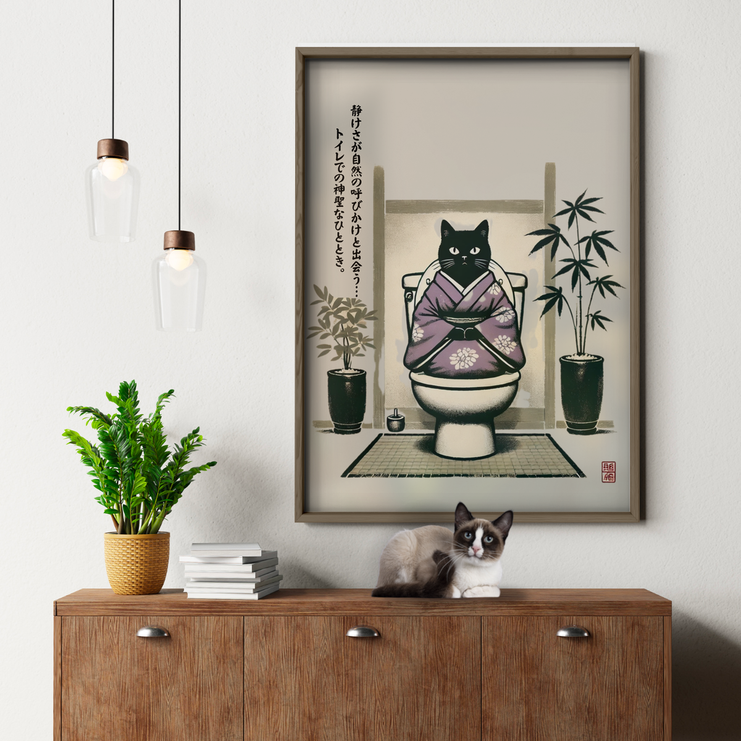 Zen Cat Garden Peace