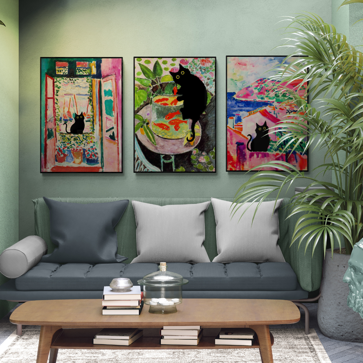 cat art matisse posters