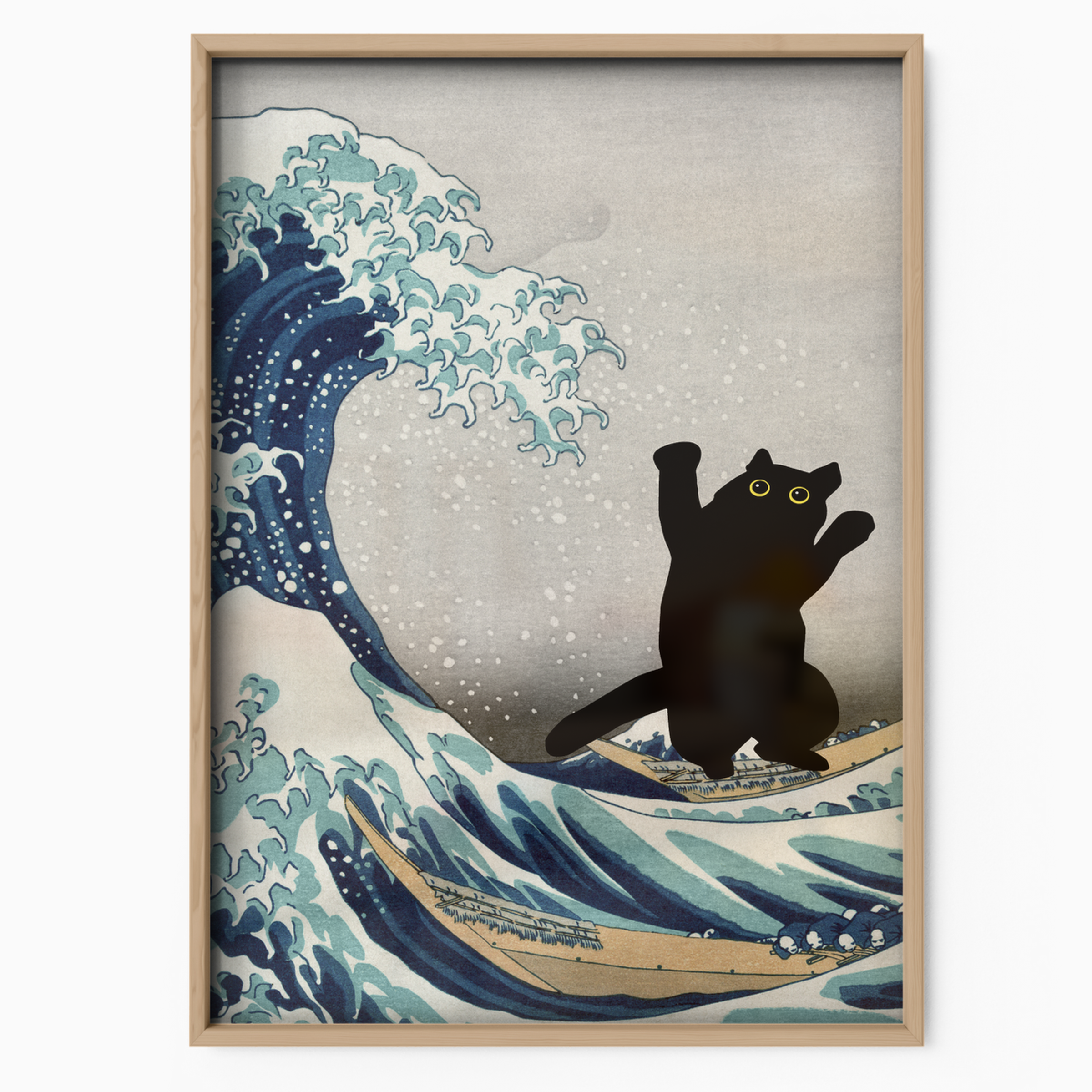 Black Cat X Katsushika Hokusai
