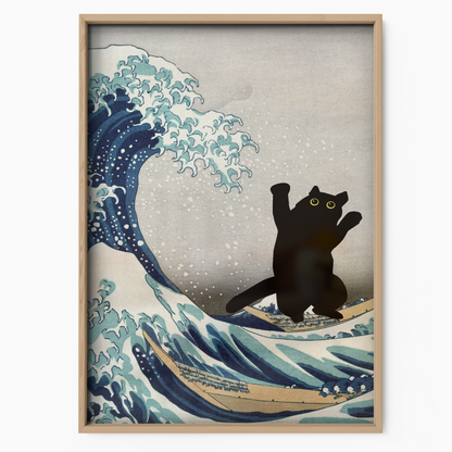 Black Cat X Katsushika Hokusai