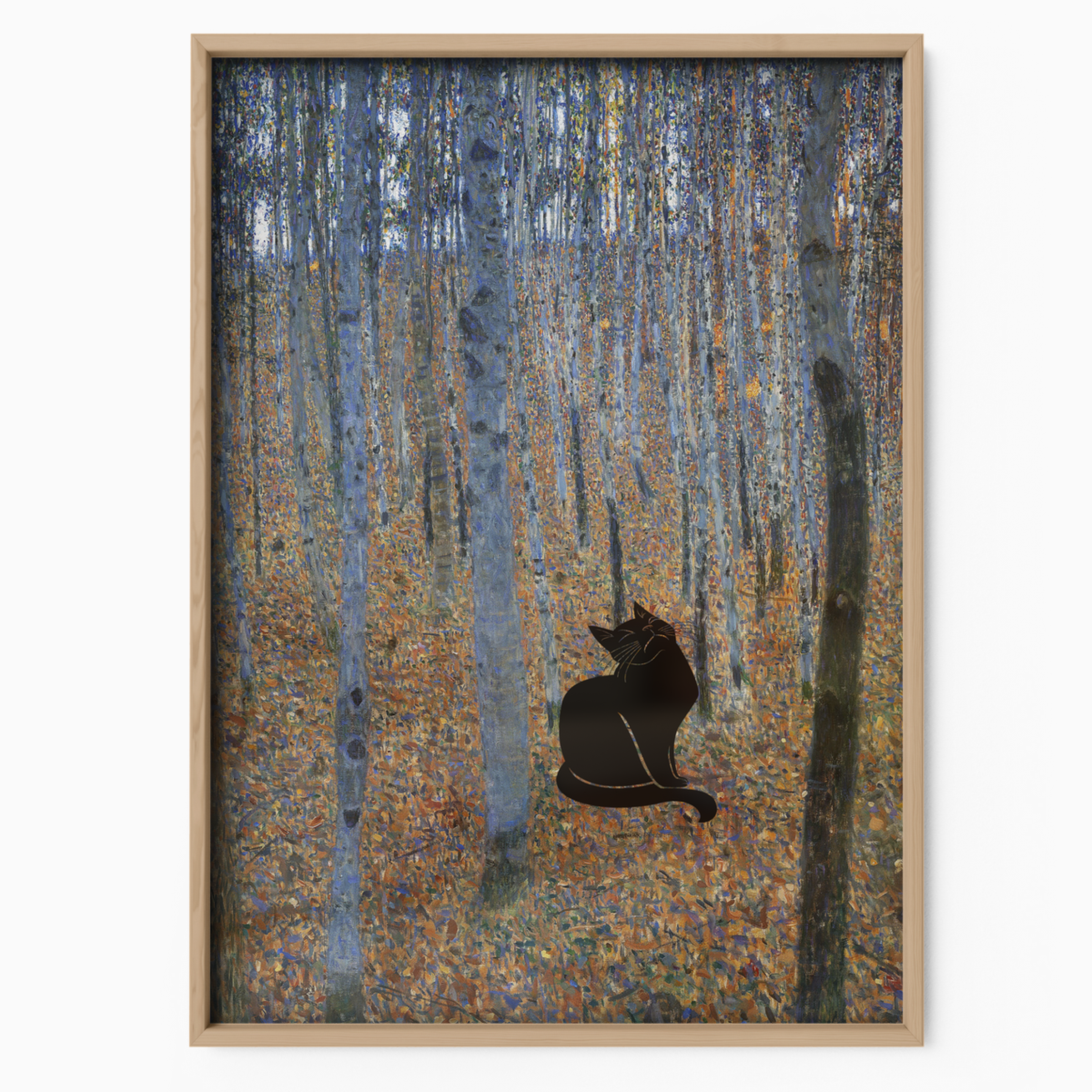 Black Cat X Klimt Beech Forest