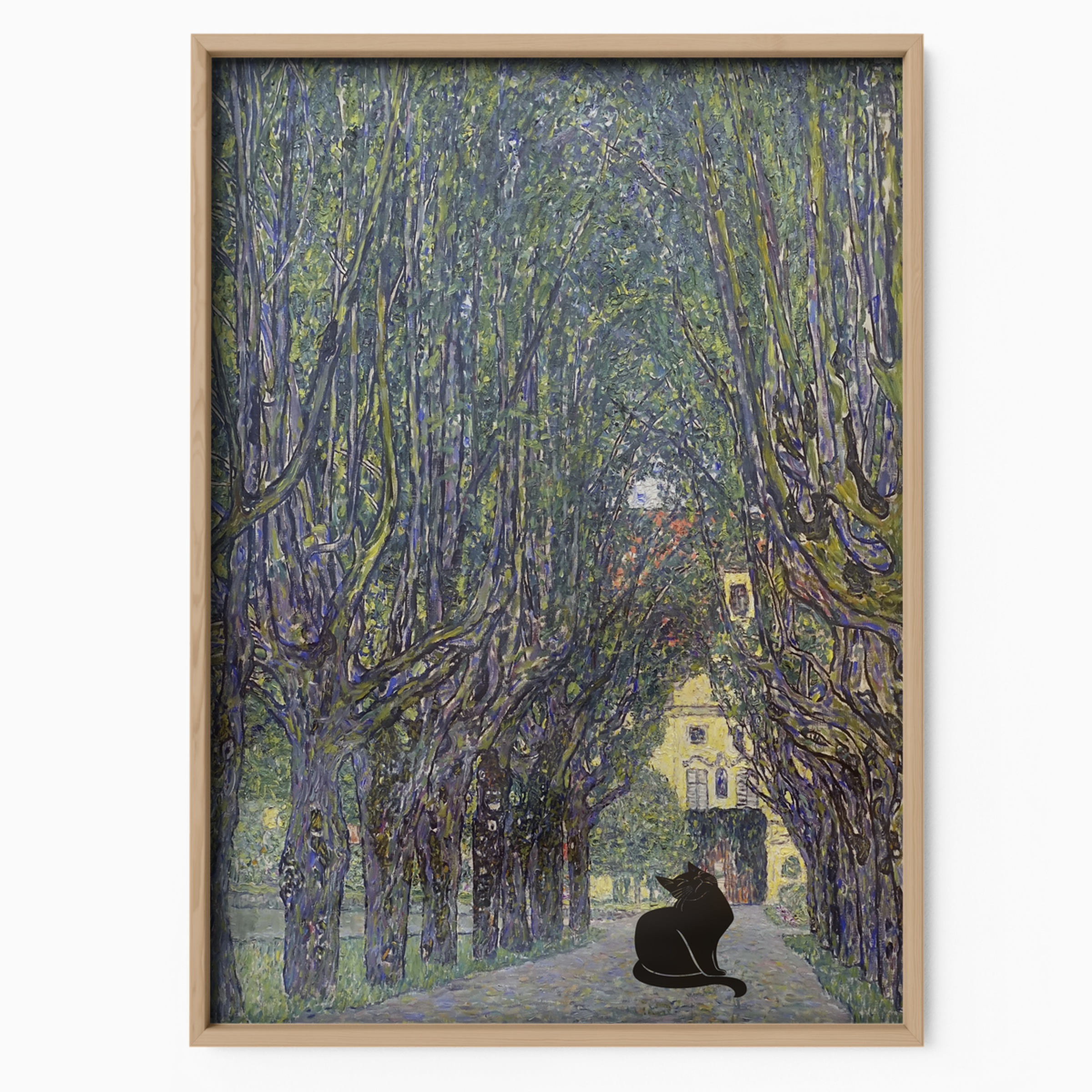 Black Cat X Klimt The Avenue In The Park