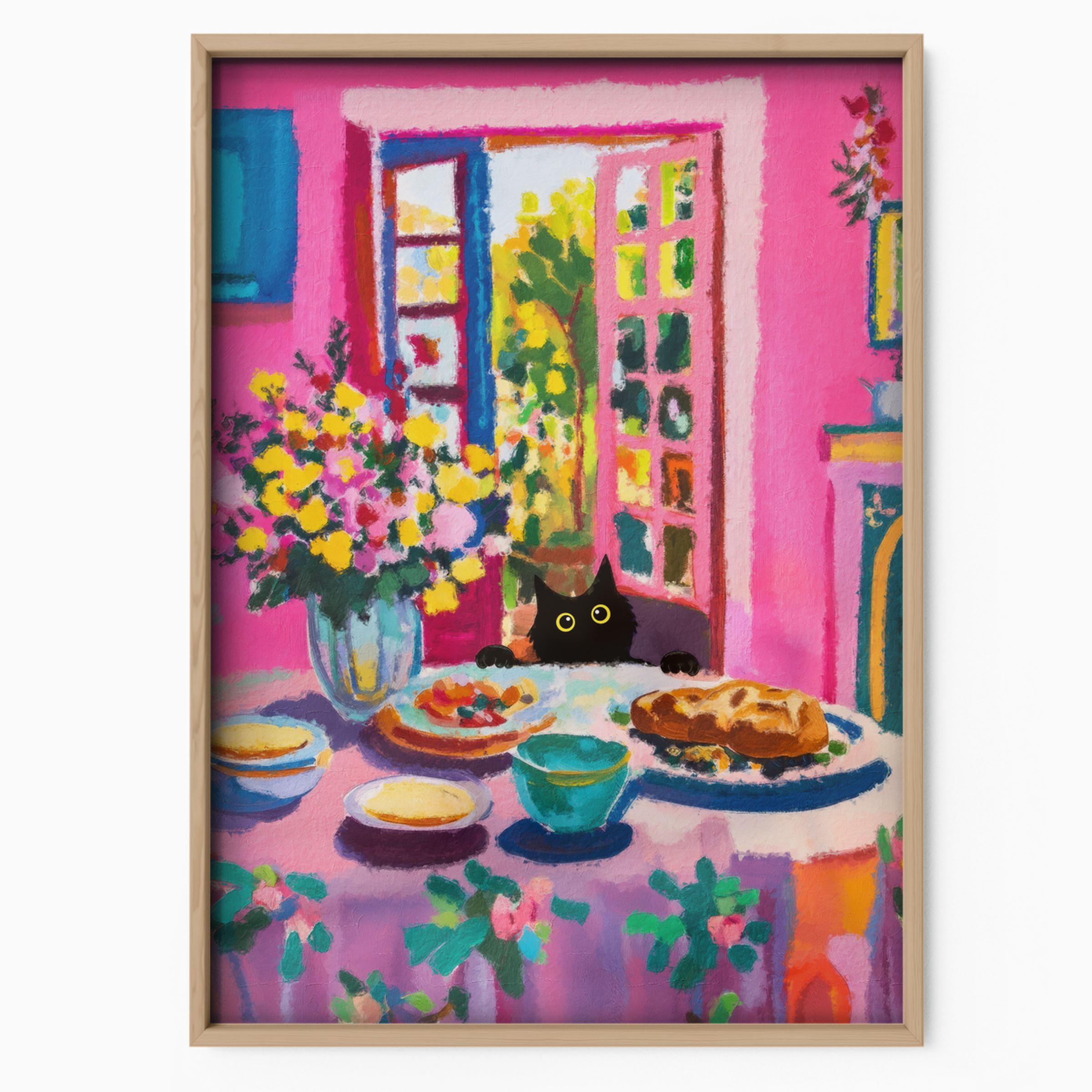Cat Matisse Breakfast
