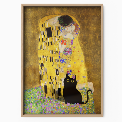 Cat In Klimt The Kiss