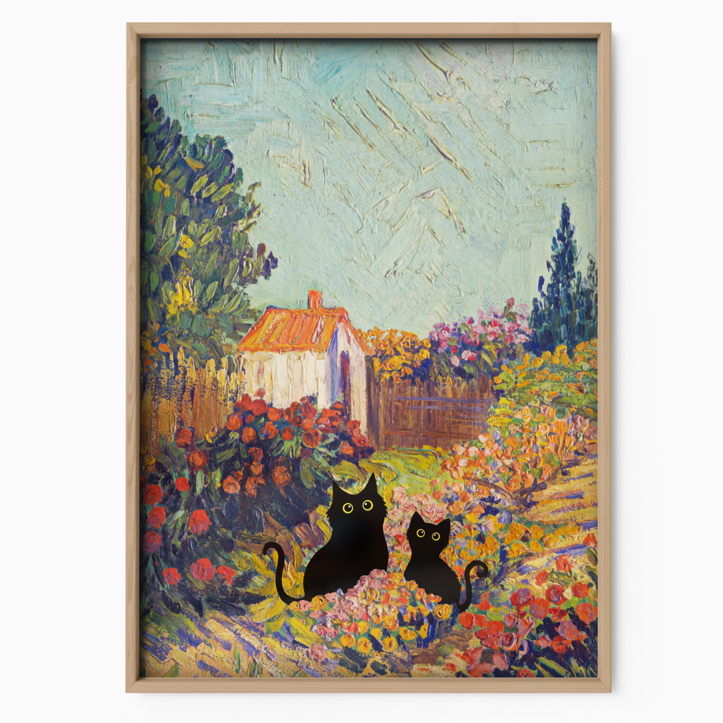 Cat In Van Gogh Provencal