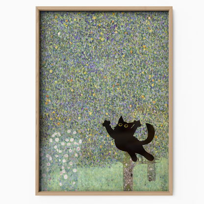 Cat Jump X Klimt Apple Tree I