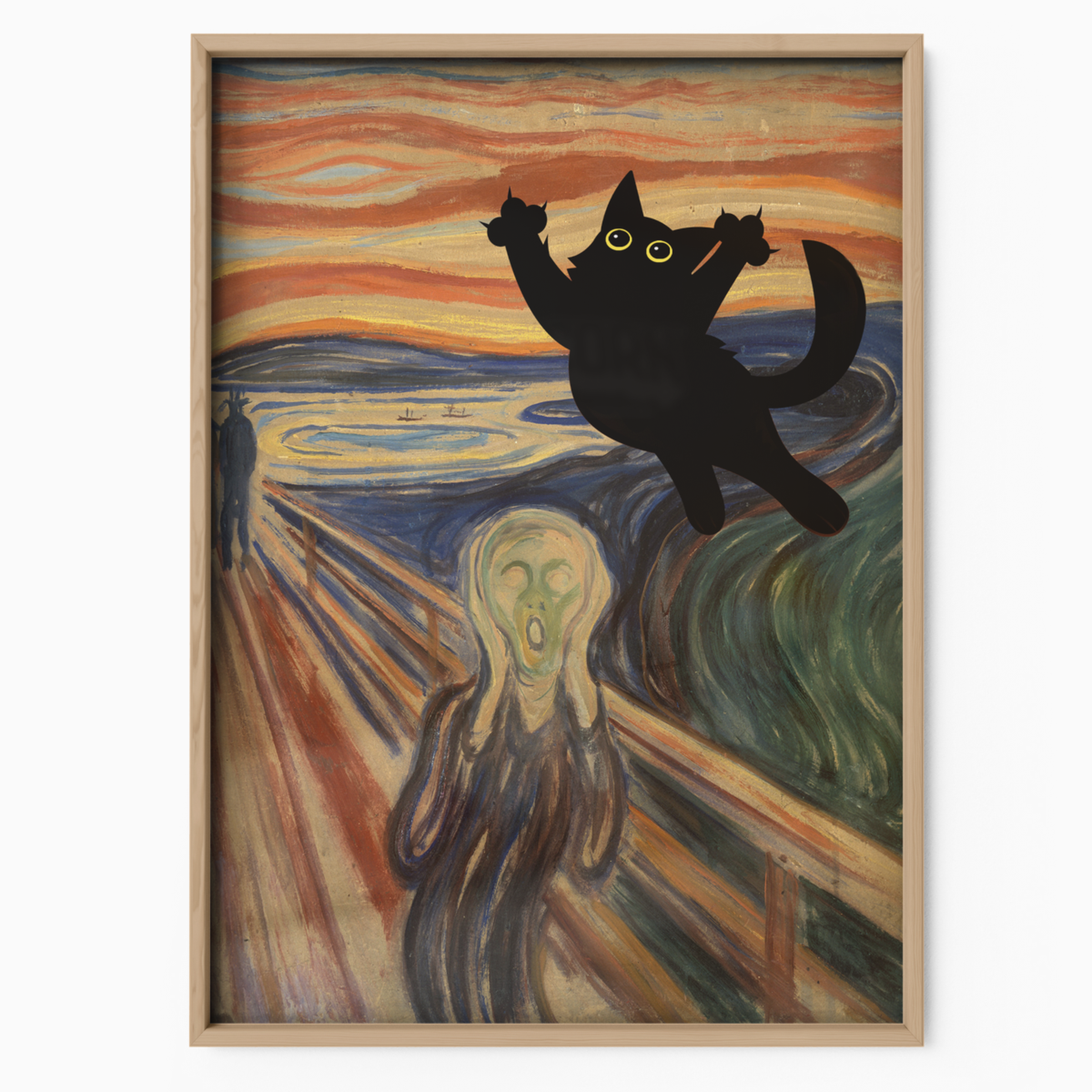 Cat Jump X Van Gogh The Scream