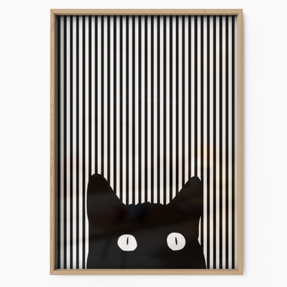 Cat Line B W 1 2