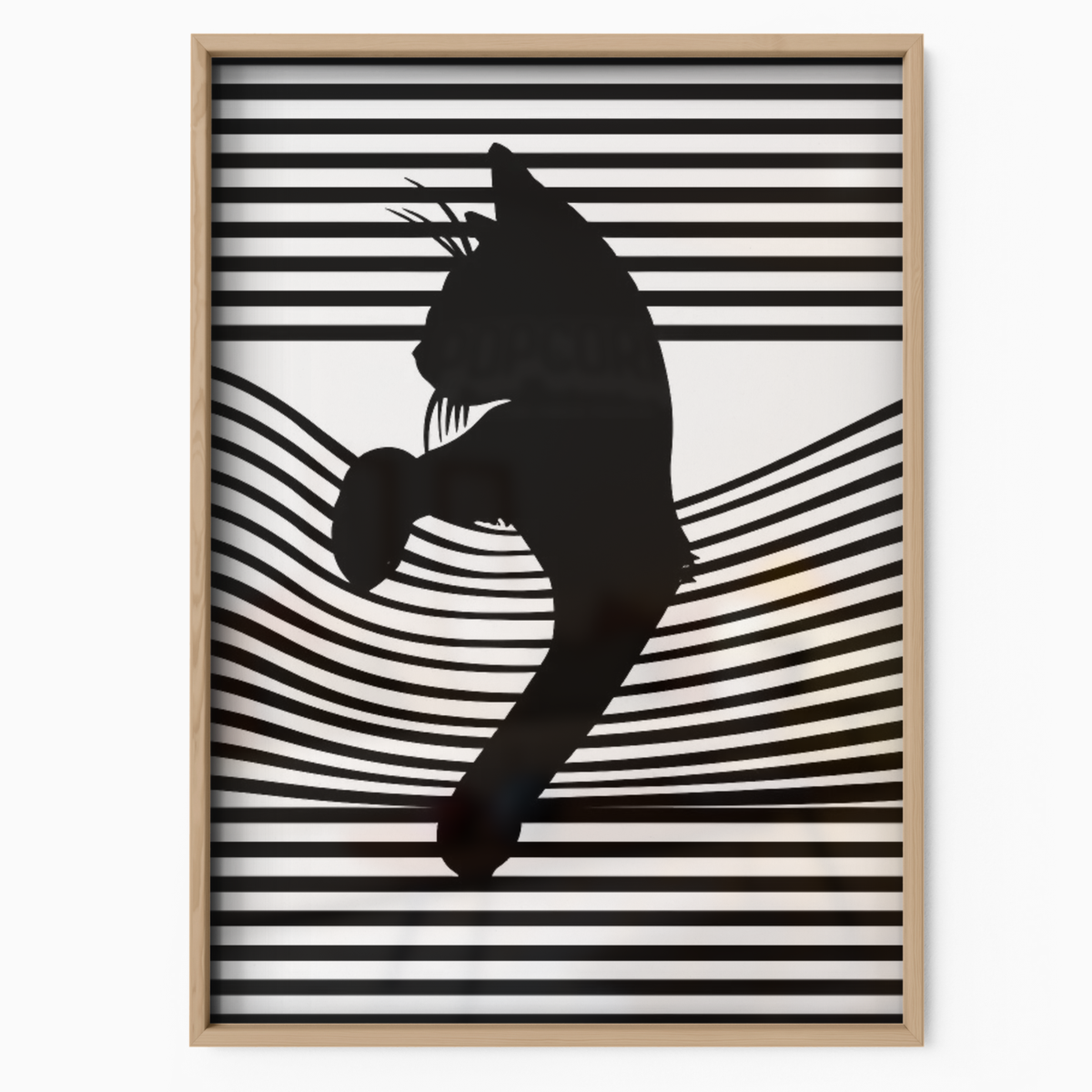 Cat Line B W 2 2