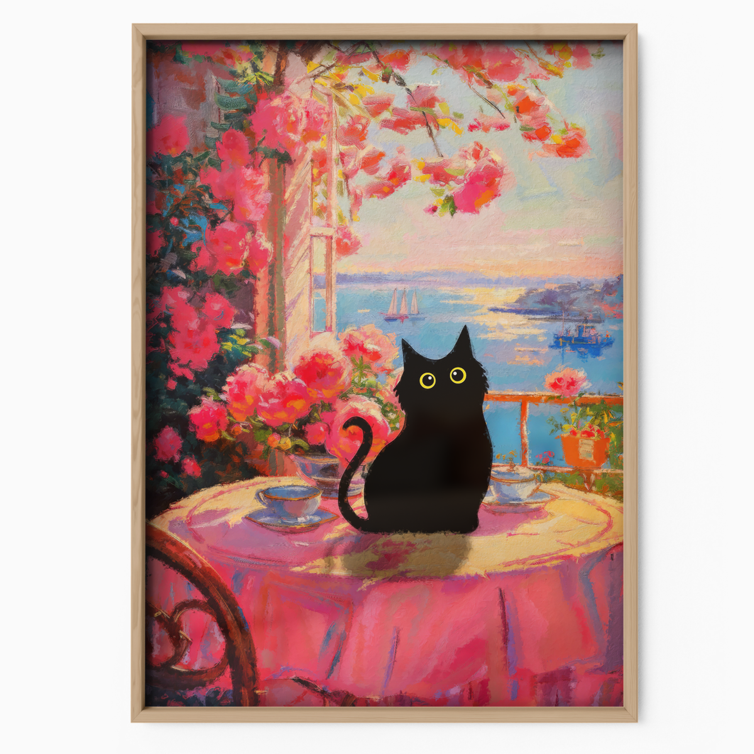 Cat On A Terrace