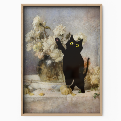Cat With White Flower Fantin Latour
