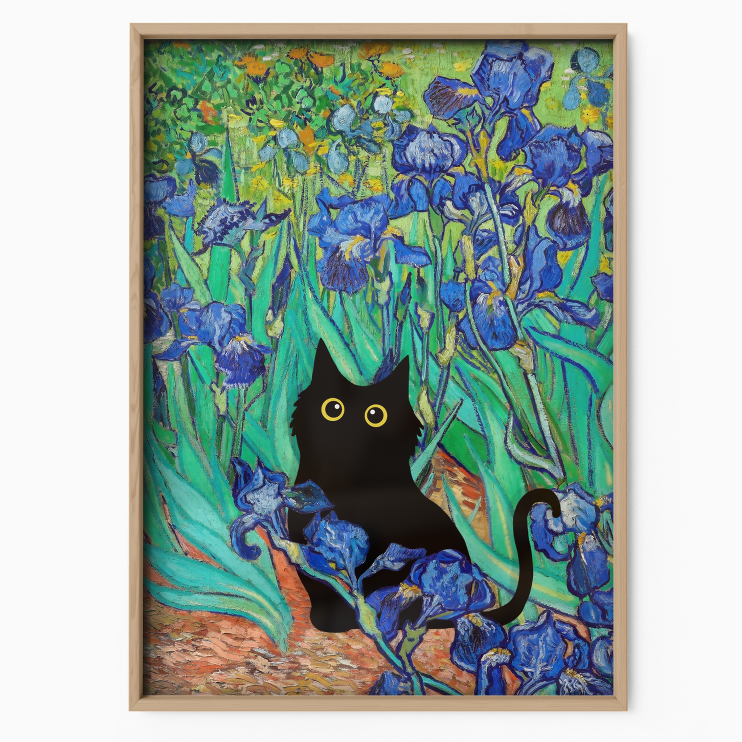 Cat X Van Gogh Iris
