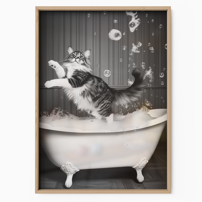 Cozy Cat Bathtub Dance