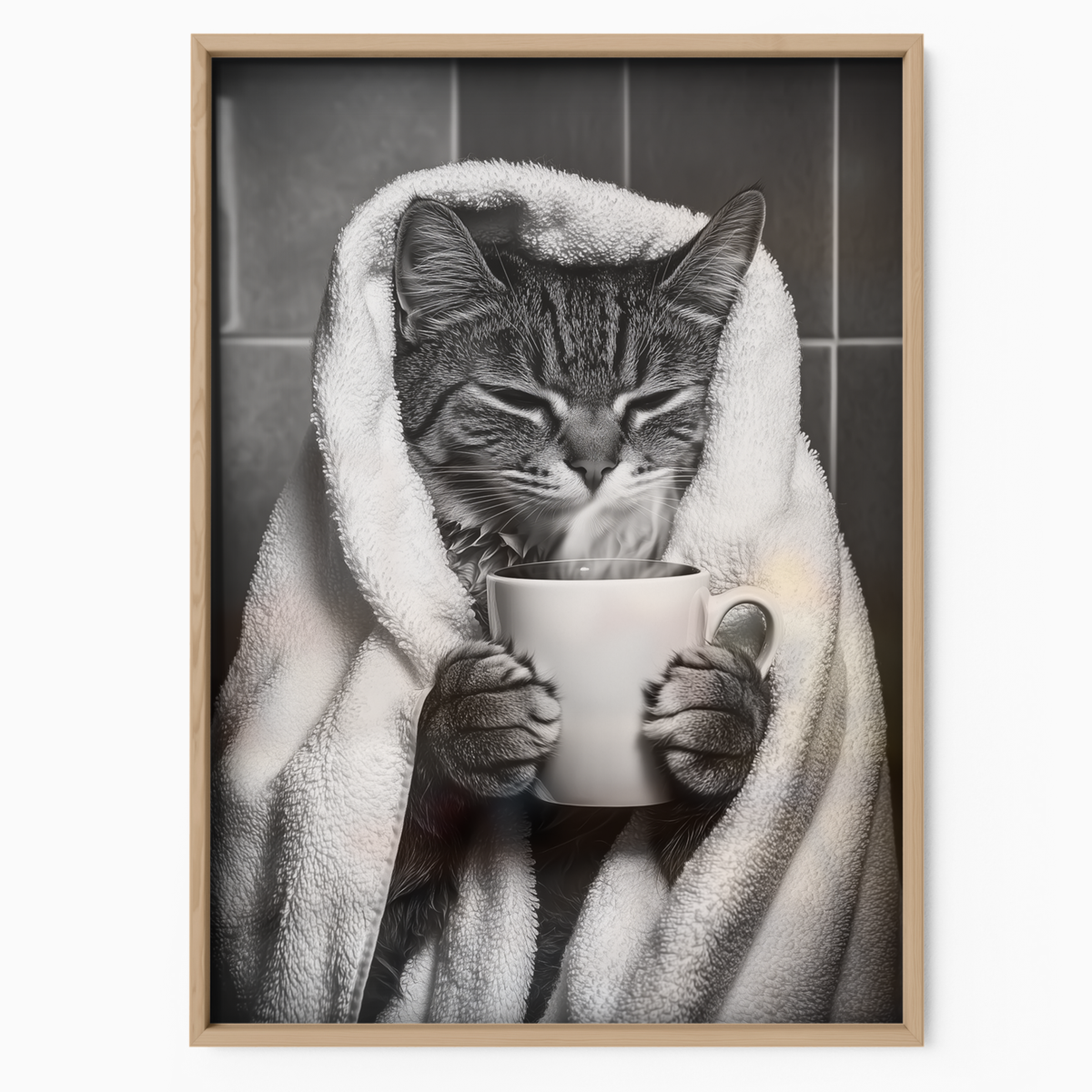 Cozy Cat Coffee Time