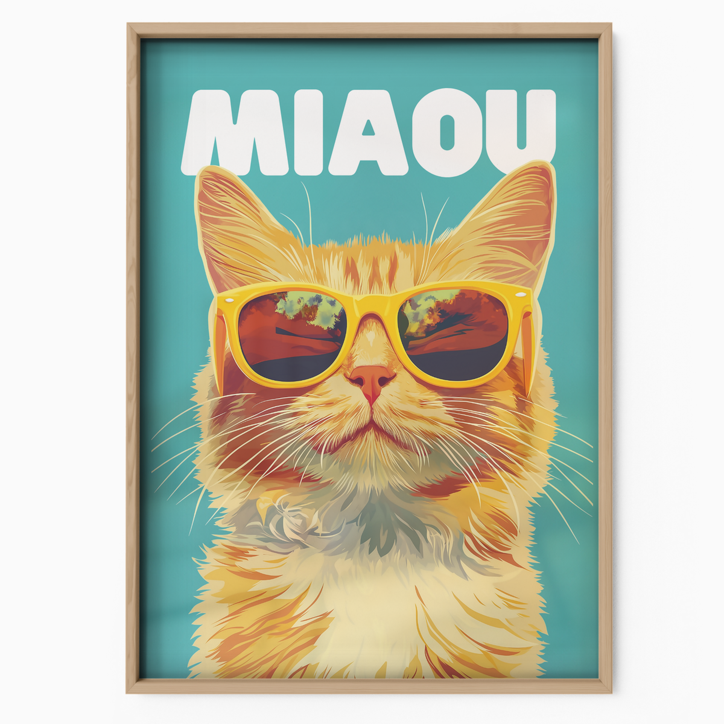 Groovy Cat Blue Miaou