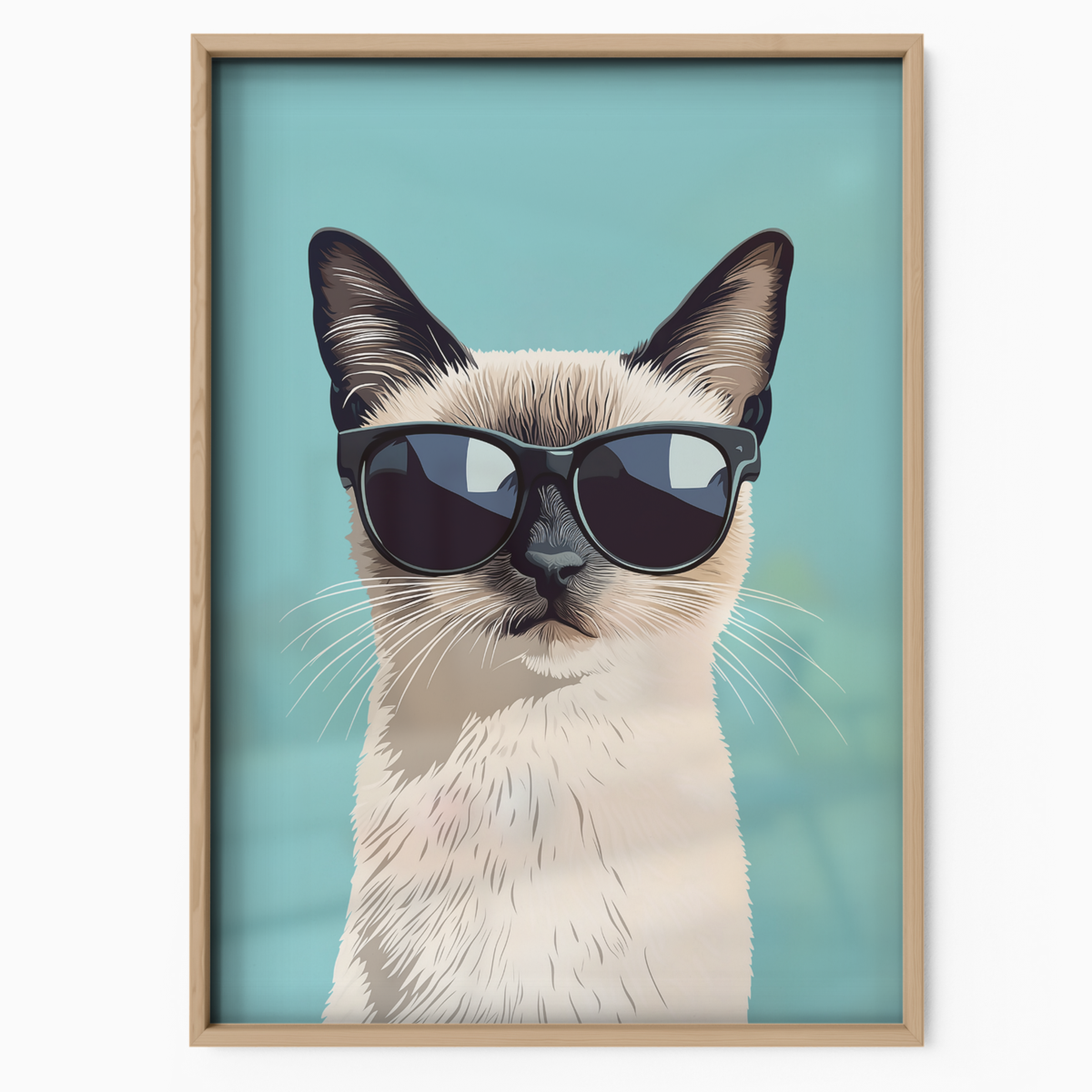 Groovy Cat Cyan