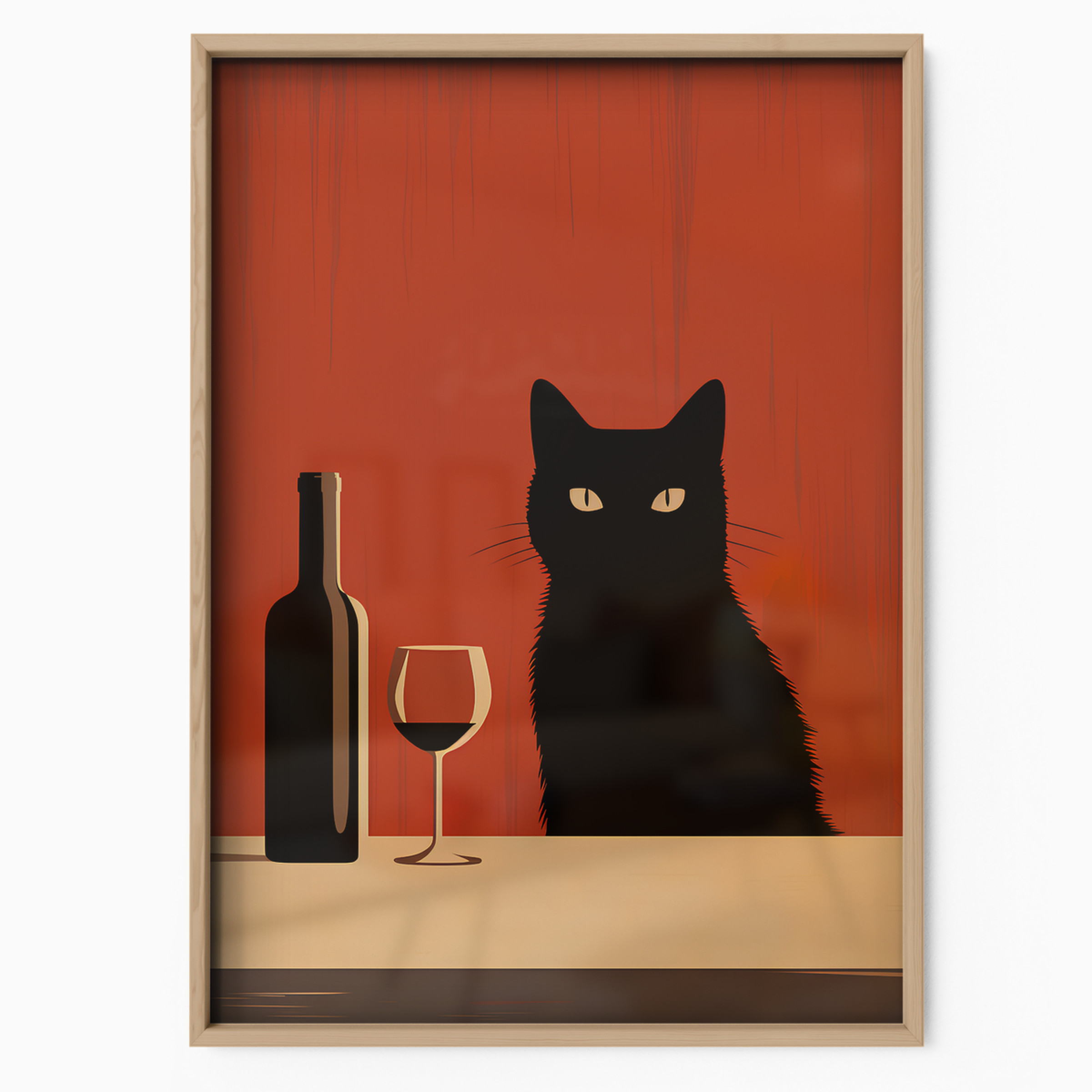 Minimalist Wine Cat
