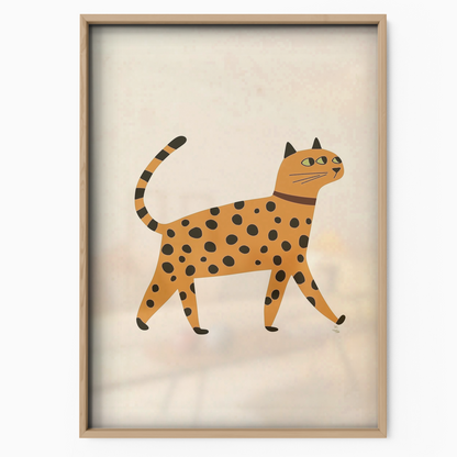 Pop Cat Leopard Walk