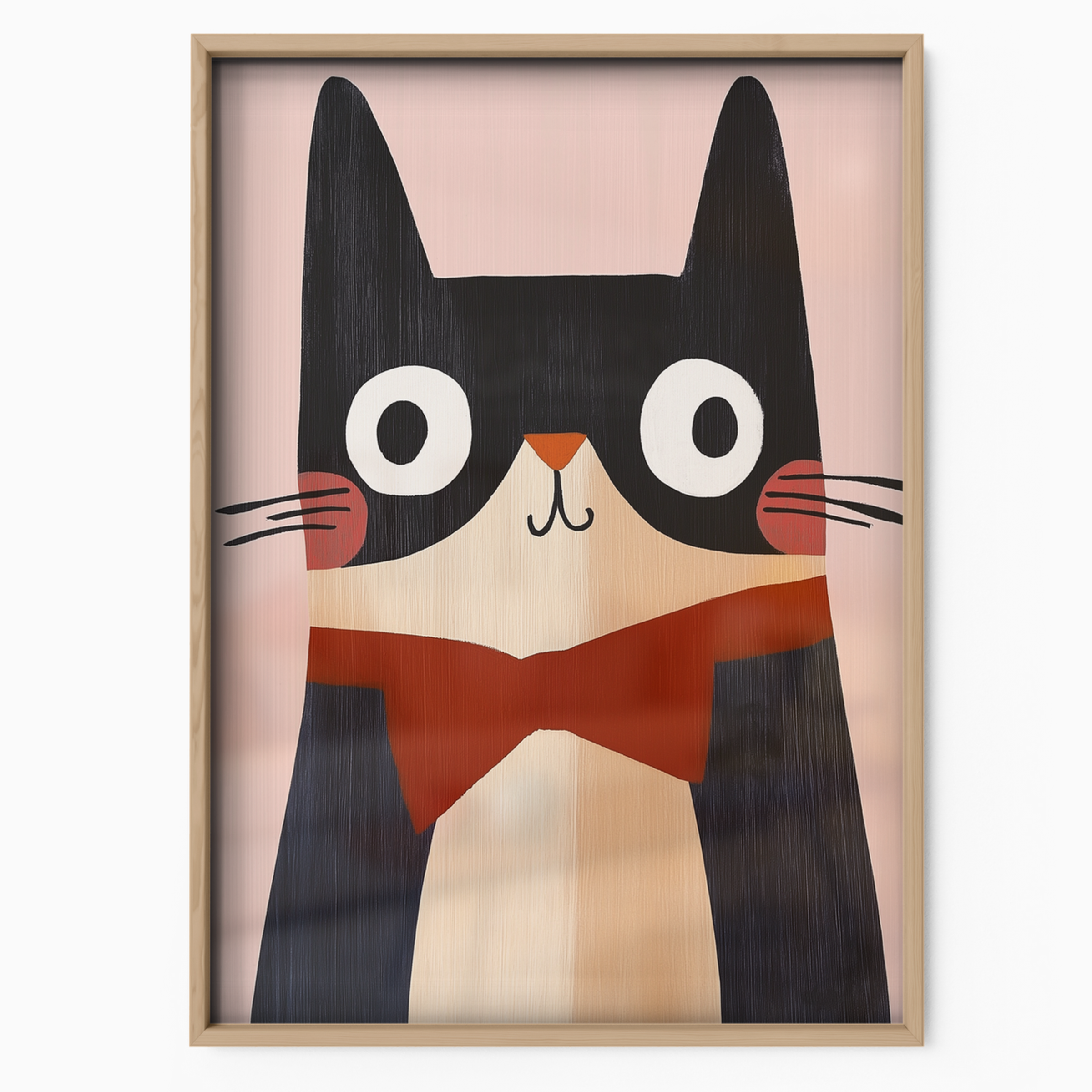 Pop Cat Red Bowtie