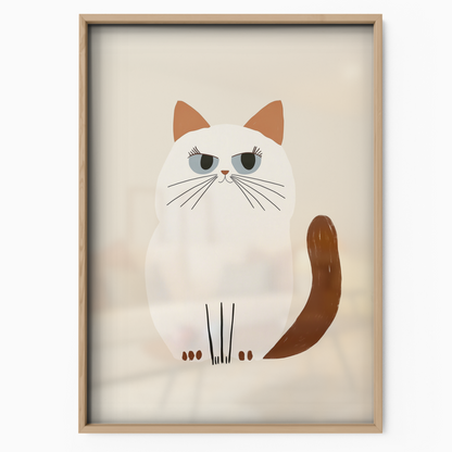 Pop Cat Round Face