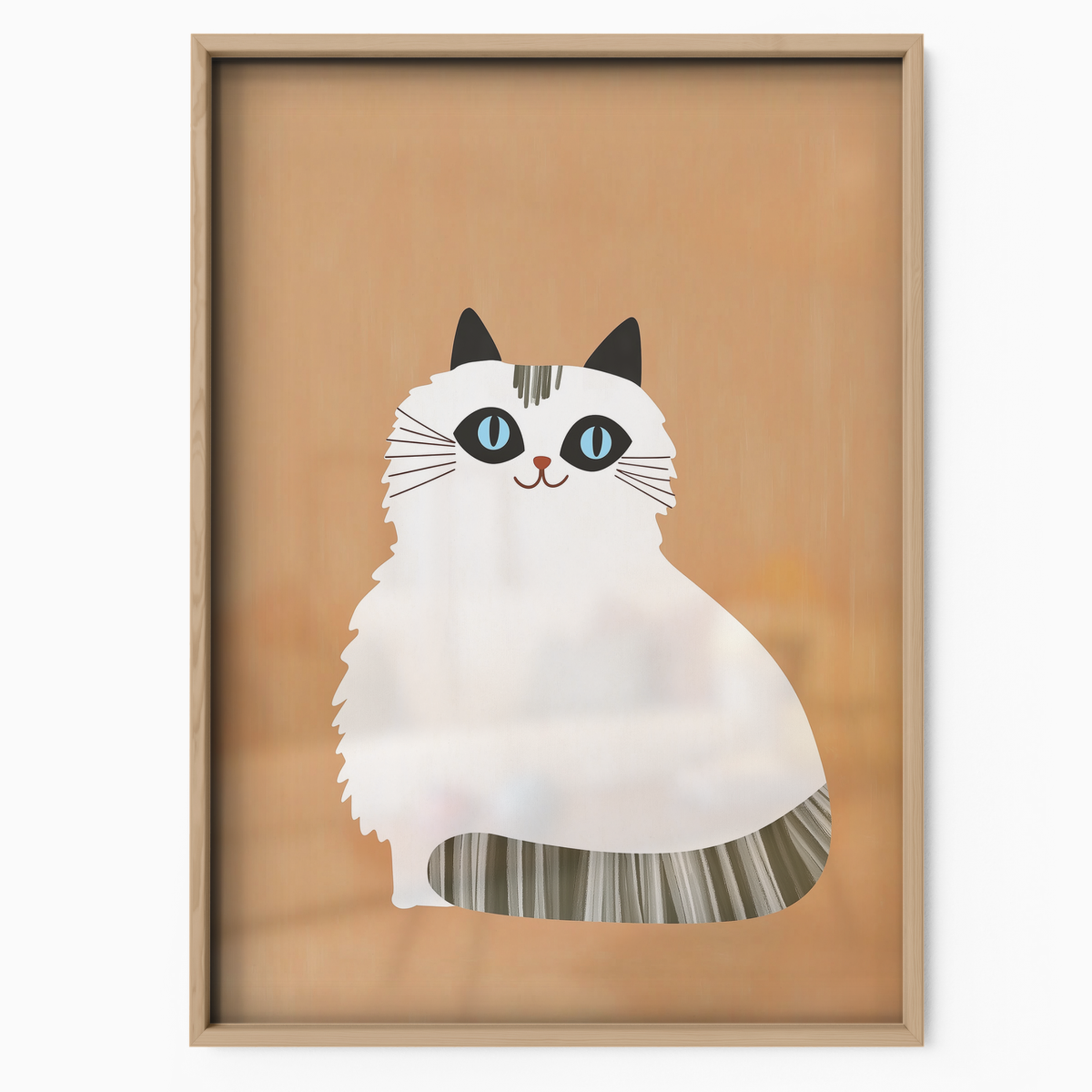 Pop Cat White Bow