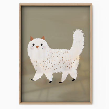 Pop Cat White Tail