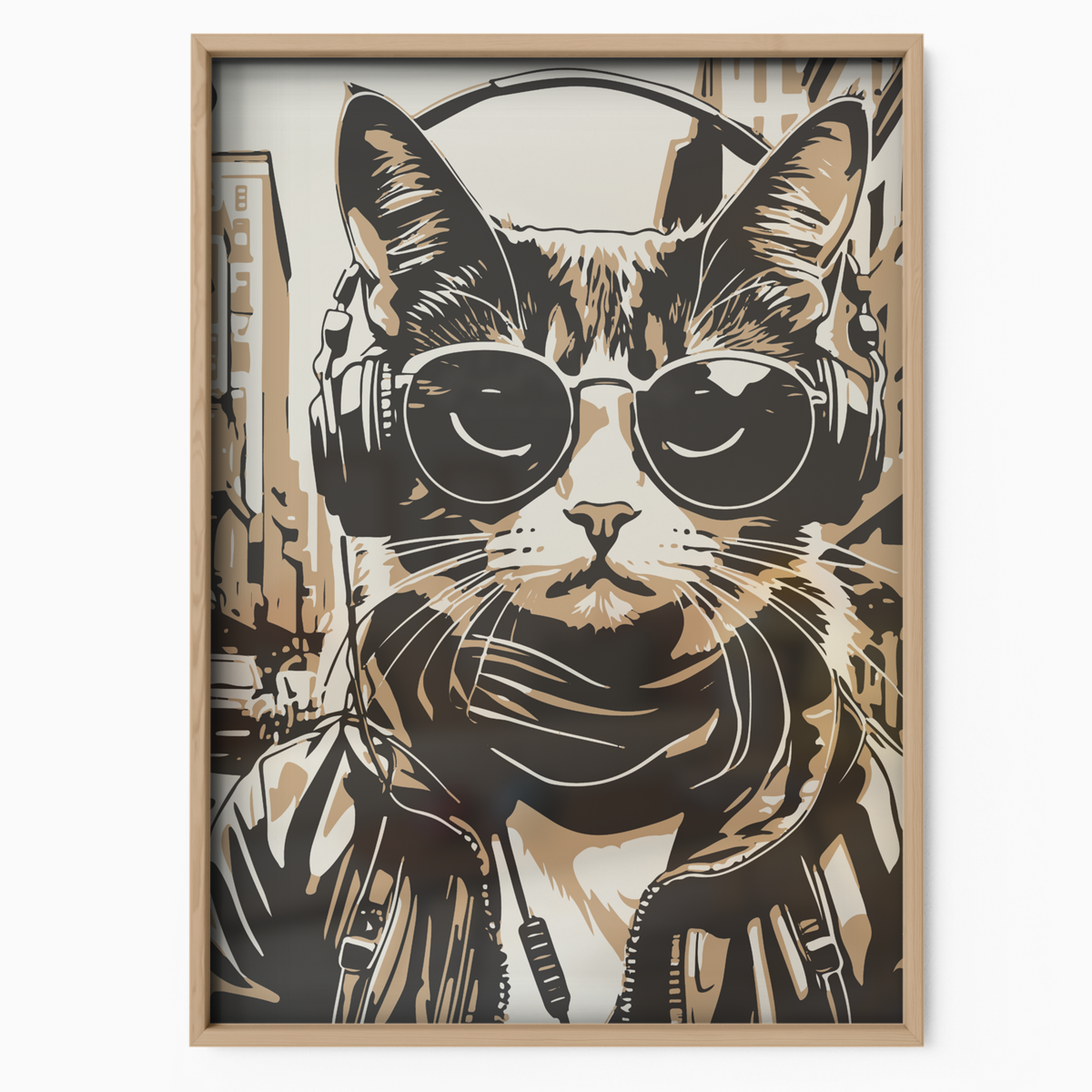 Streetwear Cat Beige