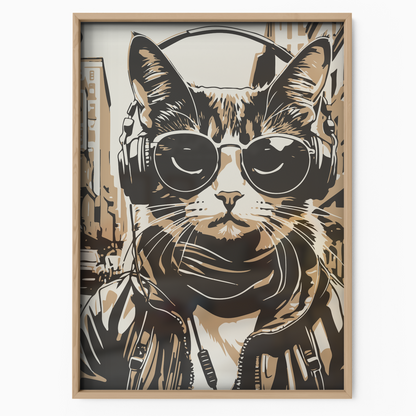Streetwear Cat Beige