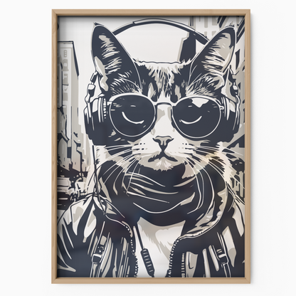 Streetwear Cat Grey