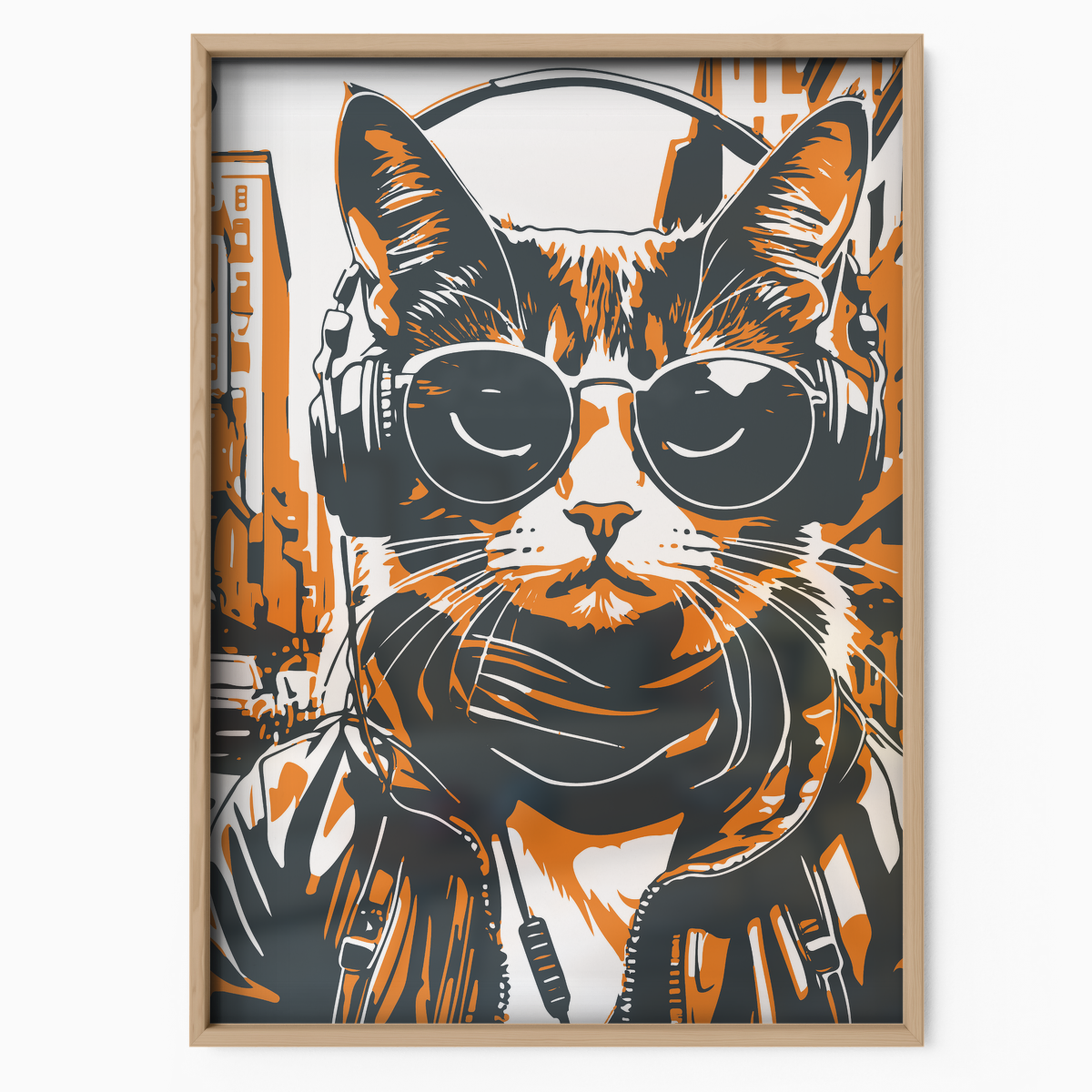 Streetwear Cat Orange