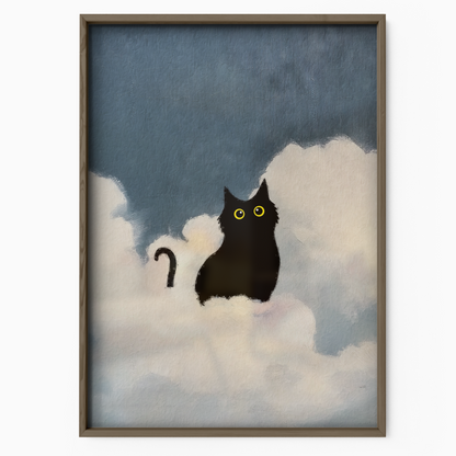 Black Cat In The Clouds 1 3