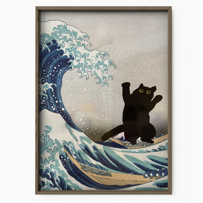Black Cat X Katsushika Hokusai