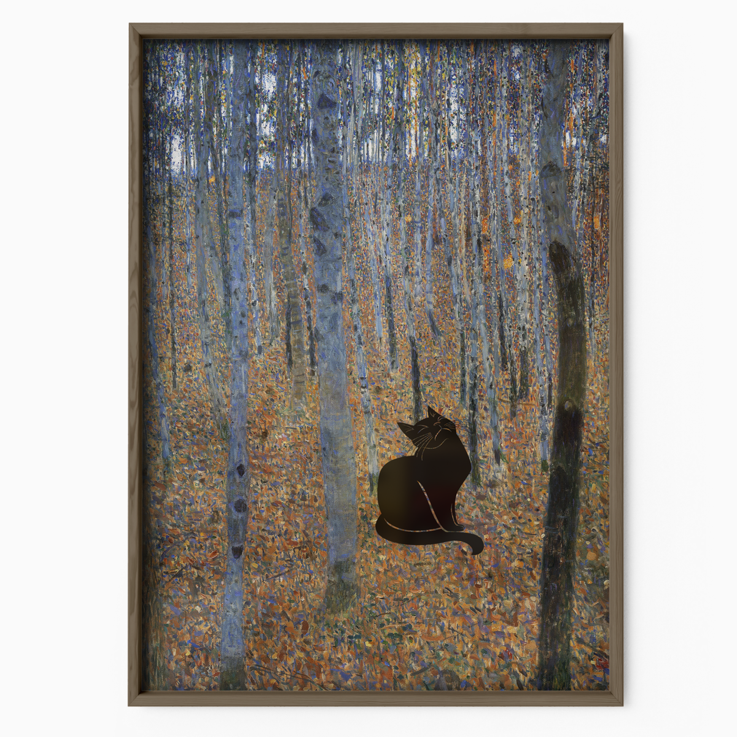 Black Cat X Klimt Beech Forest