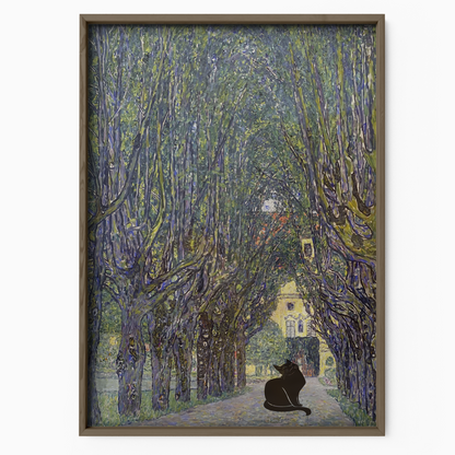 Black Cat X Klimt The Avenue In The Park