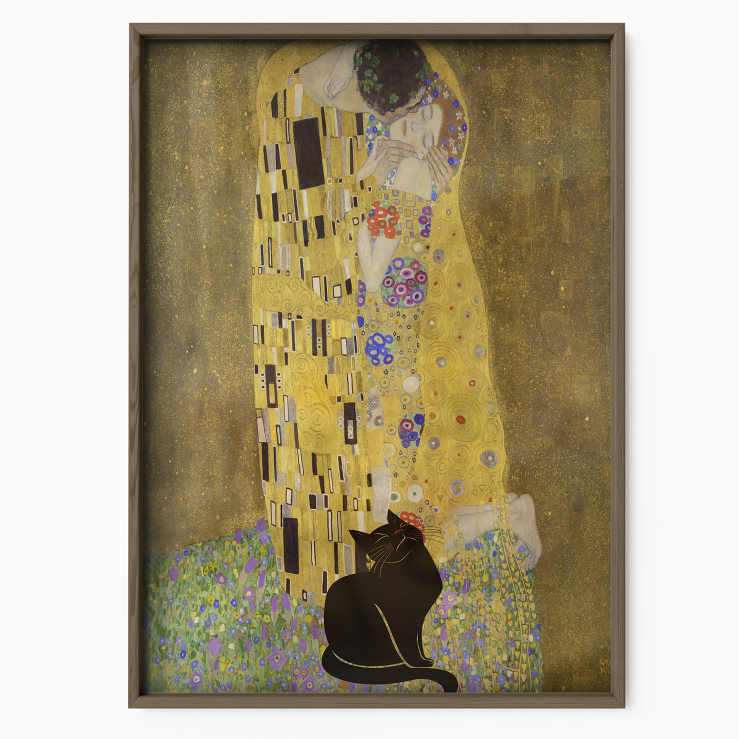 Black Cat X Klimt The Kiss