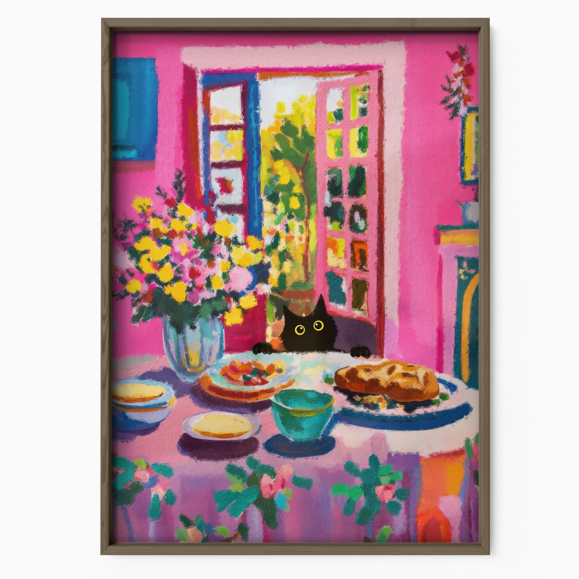 Cat Matisse Breakfast