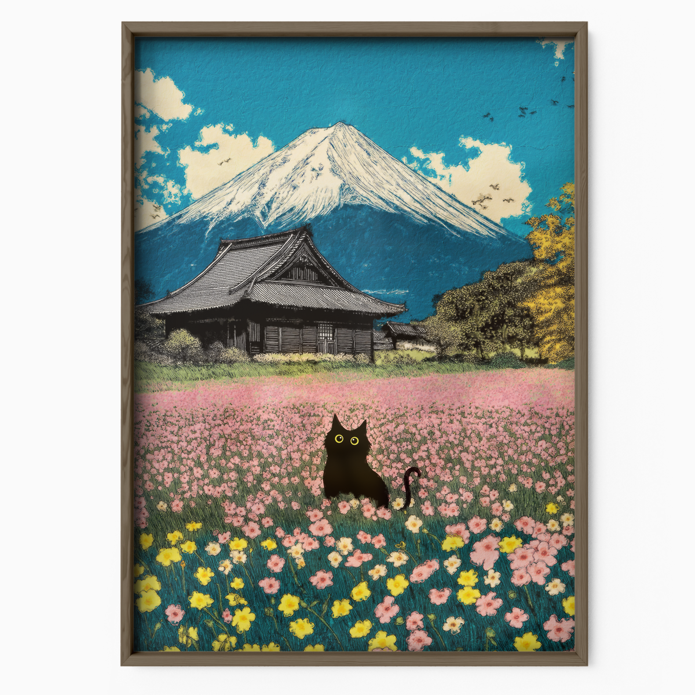 Cat In Mont Fuji