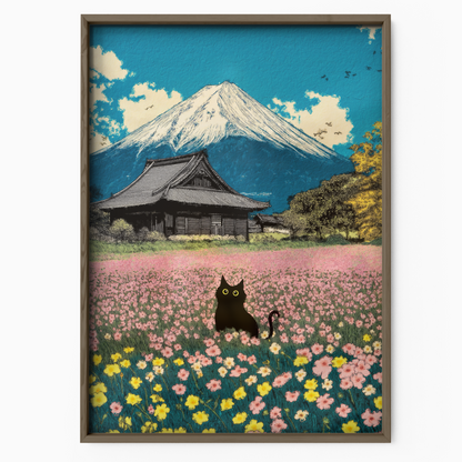 Cat In Mont Fuji