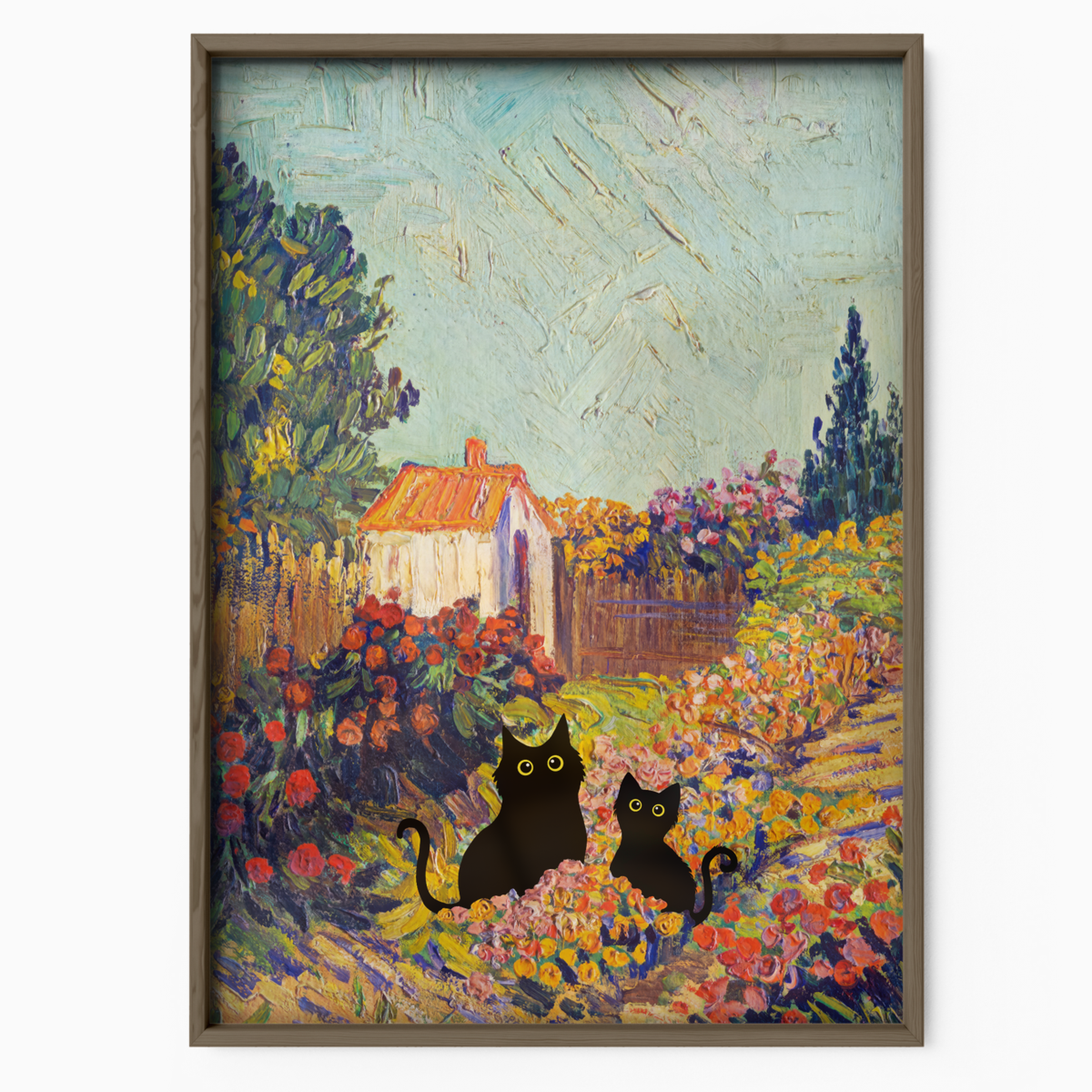 Cat In Van Gogh Provencal