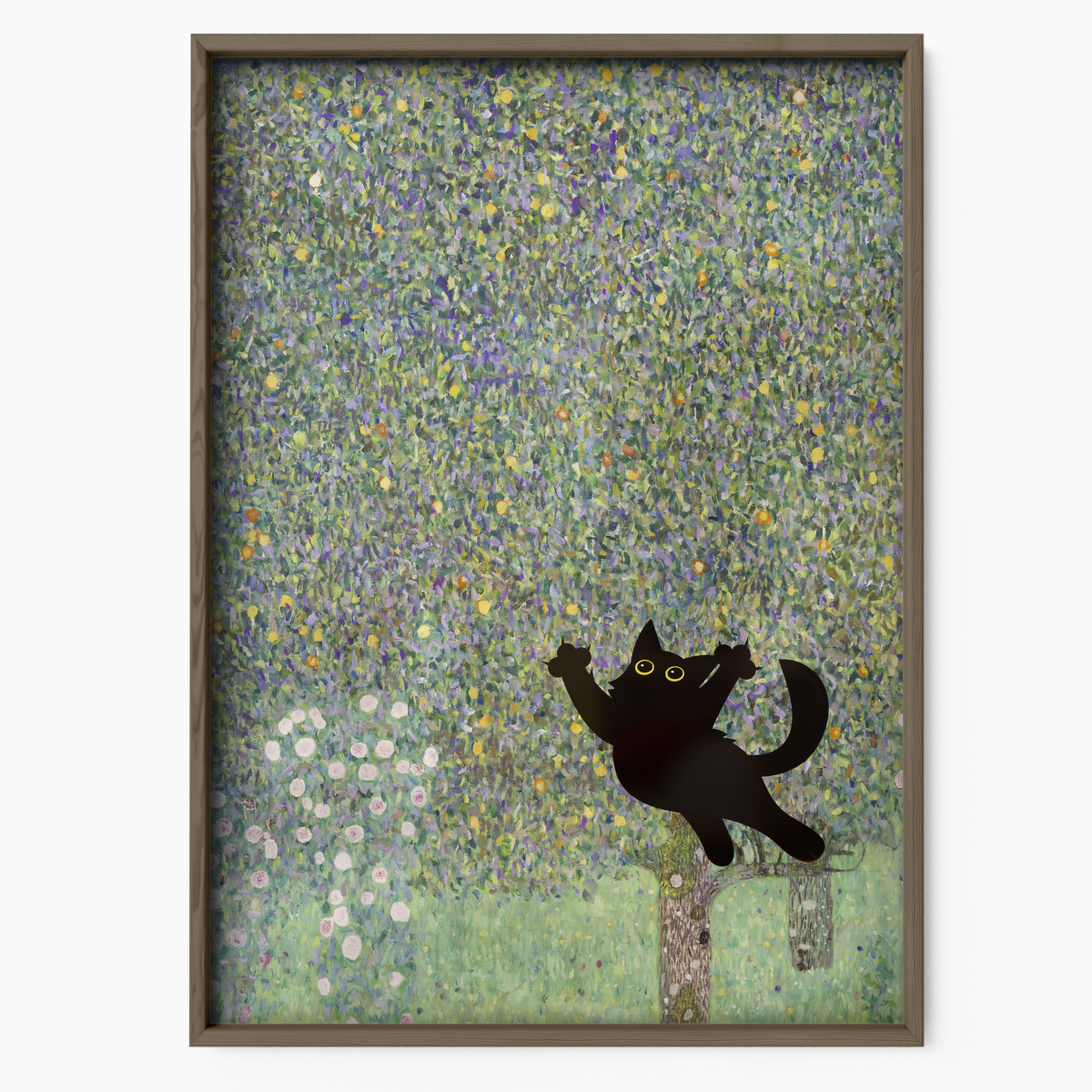 Cat Jump X Klimt Apple Tree I